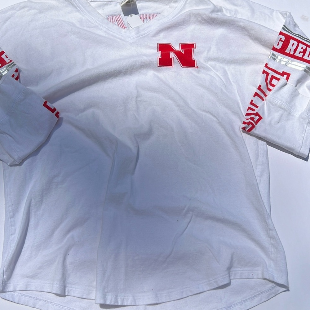 Victoria’s Secret pink with fifth & ocean Nebraska long sleeve T-shirt